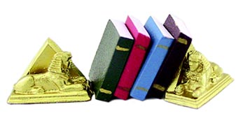 Sphinx Bookends with Books