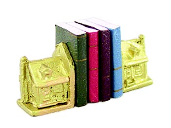 House Bookends with Books