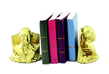 George Washington Bookends with Books